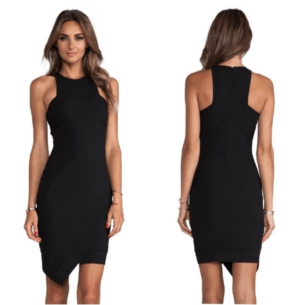 Elizabeth and James Claire Black Asymmetrical Dress